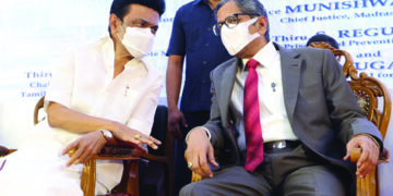 TN CM demands use of Tamil in HC; CJI points out at ‘certain barriers,’ says science and tech, AI can come to aid
