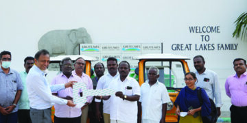 CSR: Great Lakes Institute of Management donates 2 electric garbage collection vehicles to Manamai Village