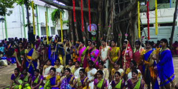 Students of Dr MGR Janaki College celebrate Tamil & Malayalam New Years with pomp & gaiety