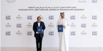 TA’ZIZ, Reliance Industries sign shareholder agreement for Ruwais chemicals project