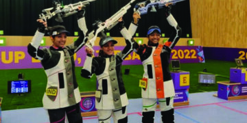 ISSF World Cup: Elavenil, Ramita and Shreya win gold in women’s 10m air rifle team event