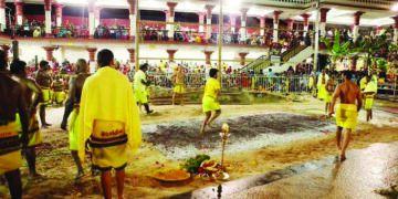 Devotee suffers burns during fire walking ceremony in Thanjavur