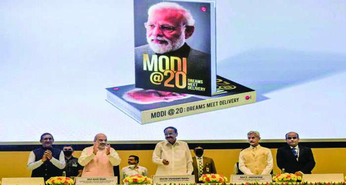 ‘Modi @20: Dreams Meet Delivery’: MODI is all about Mission of Making of Developed India, says VP