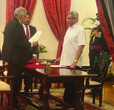 Ranil Wickremesinghe takes oath as Sri Lanka’s new Prime Minister