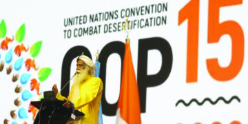 At UNCCD COP 15, Sadhguru presents 3-pronged strategy to save soil from degradation