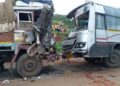 3 killed, 30 injured after bus hits truck in Banaskantha district