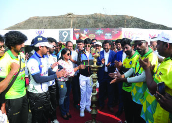 Actress Nirosha kickstarts ‘Media Cricket Tournament’ for celebrities in Chennai