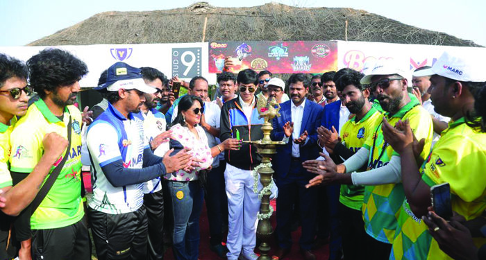 Actress Nirosha kickstarts ‘Media Cricket Tournament’ for celebrities in Chennai