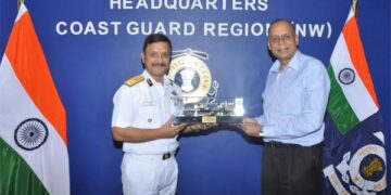 Defence Secretary Dr Ajay Kumar visits ICG Regional HQs (North West) in Gandhinagar