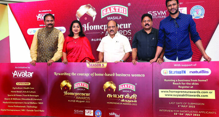 Brand Avatar launches 5th Season of Sakthi Masala ‘Homepreneur Awards 2022’ for women