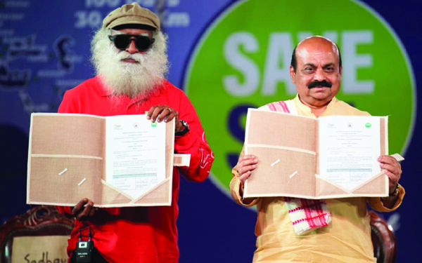 Sadhguru saving us from being culprits of stealing food of next-gen: Karnataka CM