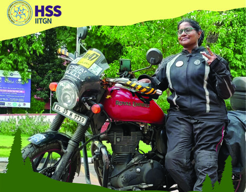IITGN holds talk on ‘All-India Solo Bike Expedition: A Tribute to the Armed Forces and Their Widows’