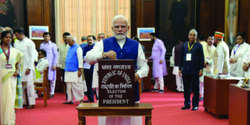 Polling for Presidential polls held peacefully, 100% voting from 11 States & UT of Puducherry