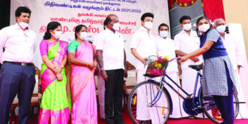 Wheels of change: Stalin begins distribution of bicycles to 6.35 lakh Class 11 students at Rs 323 cr