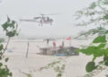 Indian Coast Guard helicopter rescues 16 stranded along banks of river Ambika near Valsad