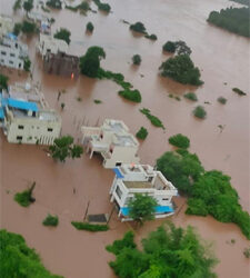 Indian Coast Guard rescues 6 stranded persons in flood-hit areas of Navsari dist in Gujarat
