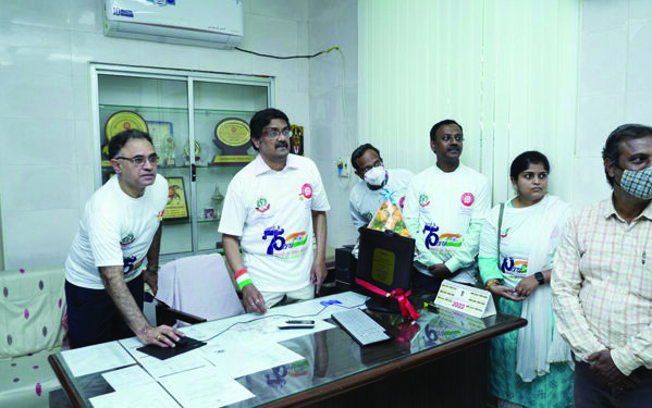 Azadi Ka Amrit Mahotsav: S Rly Headquarters Hospital at Perambur gets virtual website