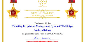 S Rly Ticketing Data Centre bags Silver in SKOCH Awards for Excellence in Governance