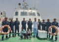 ICG rescues two fishermen from sinking fishing boat off Okha coast in Gujarat