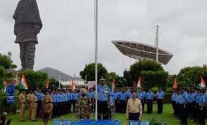 Air Force Station Vadodara organises flag hoisting ceremony at Statue of Unity