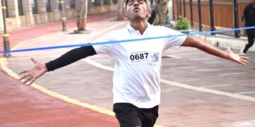 Over 150 runners complete 15-km ‘IAF Azadi MahaRun’ along with 75 uniformed personnel