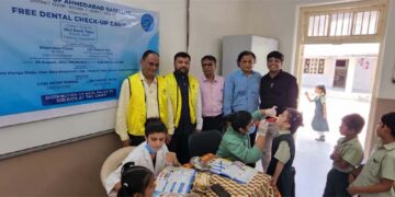 Lions Club of Ahmedabad holds free dental check-up camp for 500 kids at School for Deaf-Mutes