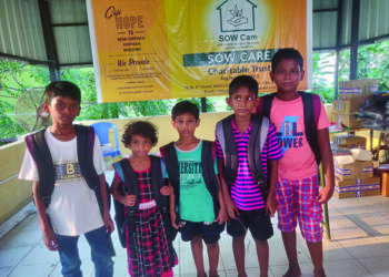 SOW CARE Charitable Trust distributes educational aids to 50 students in Chennai