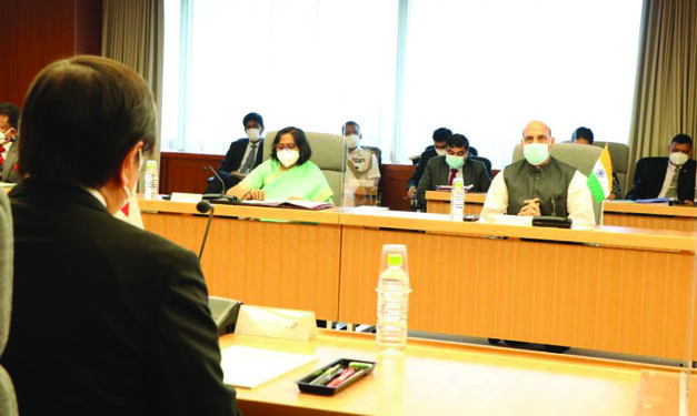 Rajnath Singh, his Japanese counterpart review defence coop, regional security situation