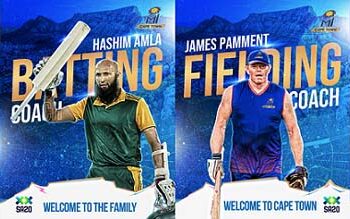 Ahead of the inaugural SA20 player auction, MI Cape Town announces coaching team