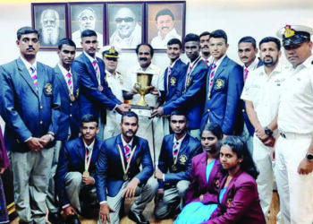 All India Nau Sainik Camp: Sports Minister fetes victorious Tamil Nadu Naval Wing NCC Contingent