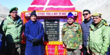 Rajnath dedicates 75 BRO infra projects, spread across 6 States & 2 UTs, during his visit to Ladakh