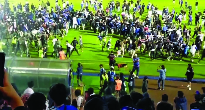 Stampede, riot at Indonesia soccer match; 129 dies