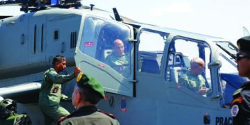 Aatmanirbharatha: Defence Minister inducts Indigenously Designed and Developed LCH into IAF