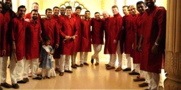 Sehwag, Gayle celebrate Navratri with Adani Sportsline’s Gujarat Giants teammates at spl Garba night