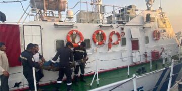 ICG undertakes medical evacuation of paralysed Okha fisherman in Arabian Sea
