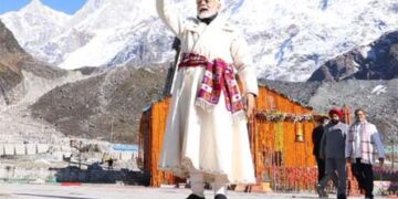 Prime Minister Modi pays obeisance at Kedarnath, dons traditional ‘Chola Dora’