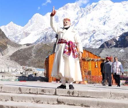 Prime Minister Modi pays obeisance at Kedarnath, dons traditional ‘Chola Dora’
