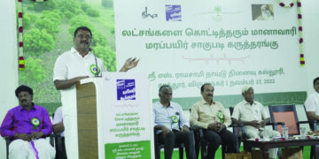 At Cauvery Calling event, Vilathikulam MLA urges farmers to grow neem trees in rainfed lands