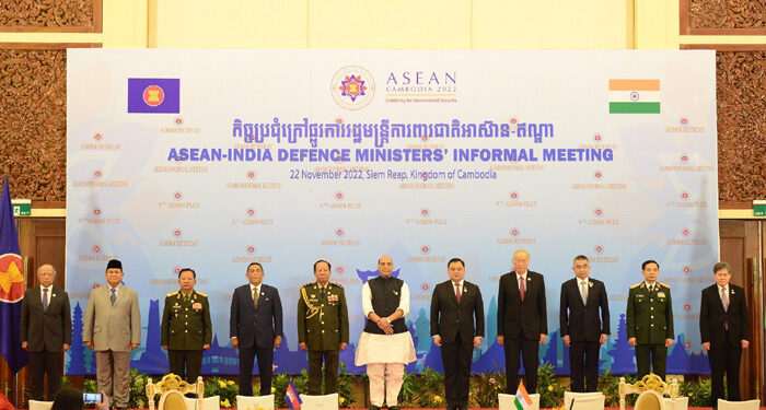 Rajnath & his Cambodian counterpart co-chair maiden India-ASEAN Defence Ministers’ Meeting