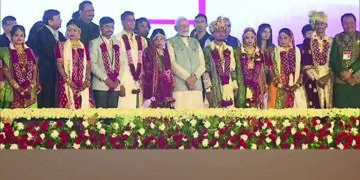 PM Modi attends ‘Papa Ni Pari Lagnotsav 2022’ of 551 father-less girls in Gujarat