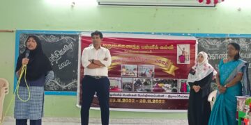 Thousand Lights MLA Dr Ezhilan exhorts students to take part in extra-curricular activities