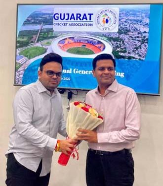 Dhanraj Nathwani unanimously elected as President of Gujarat Cricket Association at its AGM