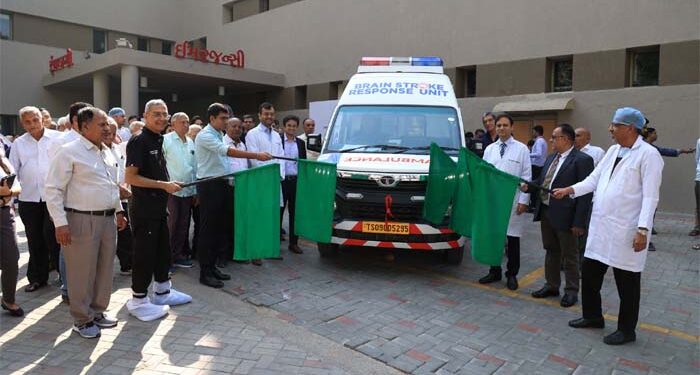 In a first, Marengo CIMS Hospital launches 24×7 Stroke Ambulance to initiate medical help within ‘Golden Hour’