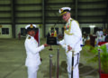 Rear Admiral Vikram Menon awards Wings to 9 Naval pilots at INS Rajali