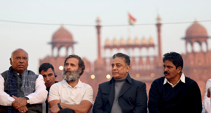 MNM chief Kamal Haasan, leaders join Bharat Jodo Yatra; ‘My Father Was A Congressman’