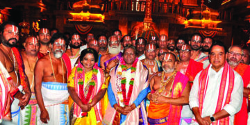 Prez Droupadi Murmu visits Yadadri temple, participates in special pooja