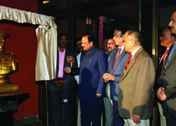 Defence MoS Ajay Bhatt unveils bust of India’s first CDS late Gen Bipin Rawat in New Delhi
