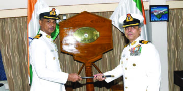 Commodore Kapil Mehta takes over the command of INS Rajali in Arakkonam