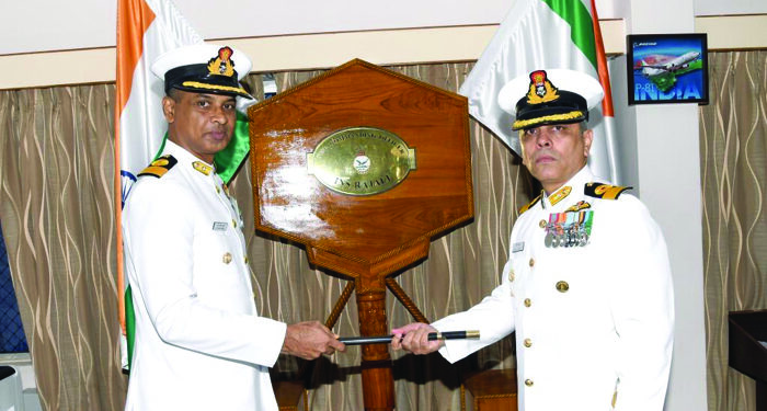 Commodore Kapil Mehta takes over the command of INS Rajali in Arakkonam