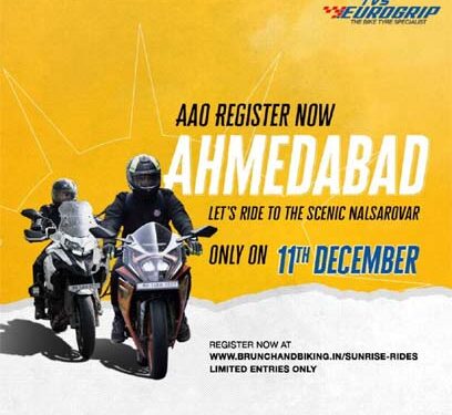 Dec 11 is Funday: TVS Eurogrip Brunch & Biking coming to Ahmedabad for making wheels of change